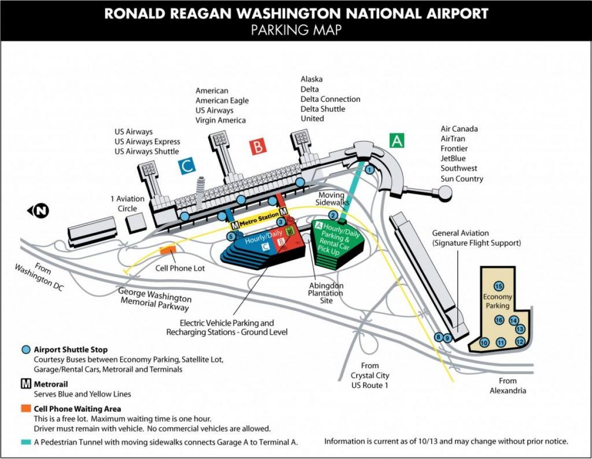 карта аэропорты рядом с Вашингтон, округ Колумбия