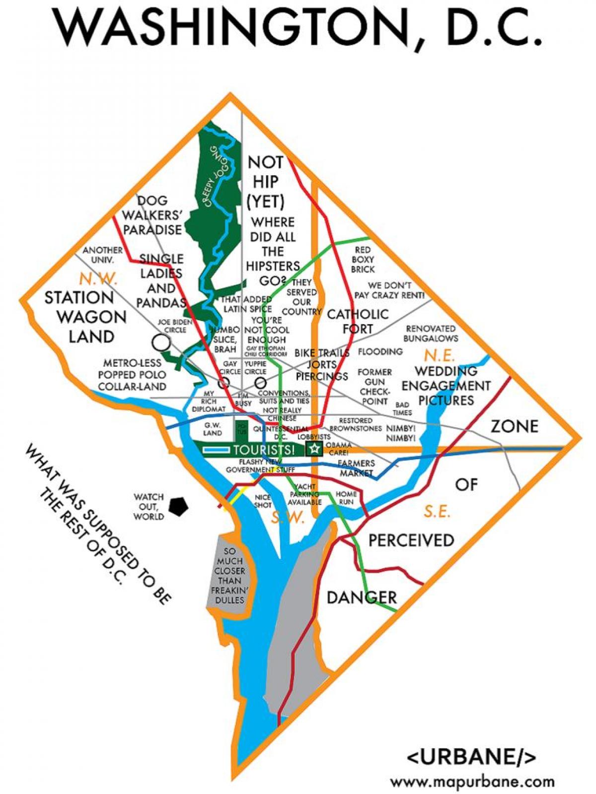 карта магазина Вашингтоне