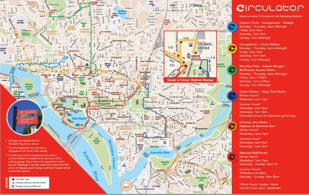 Вашингтон DC циркуляционных насосов на карте