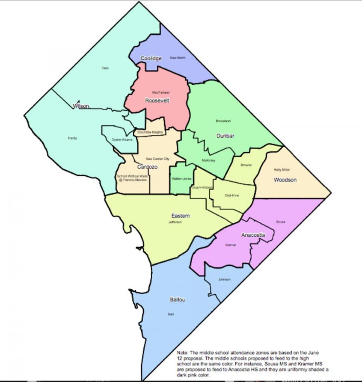 карта школьные границе округа 