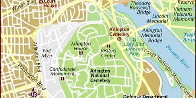 Карта Арлингтон Вашингтон