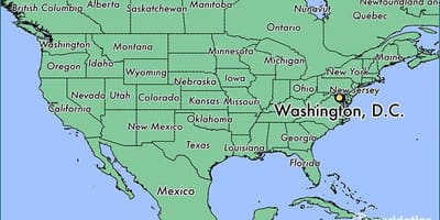 DC карту США