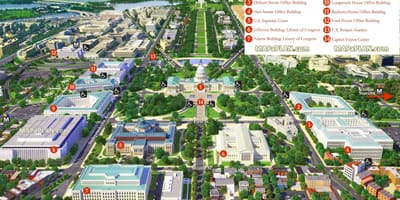 Карта Вашингтона 3д