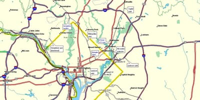 Рельсе DC карте