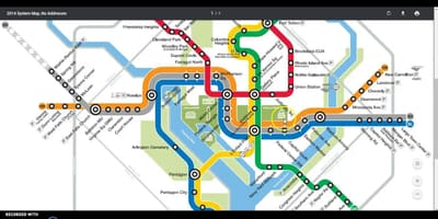 Метро DC картой проезда 