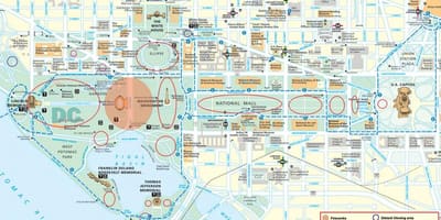 Карту Белый дом на Капитолийском холме