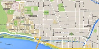 Карта Джорджтауна, Вашингтон, округ Колумбия