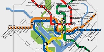 Метро DC планировщик карте 