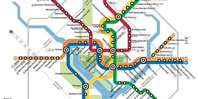 DC метро карта метро 