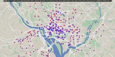 DC карту прокат велосипедов 