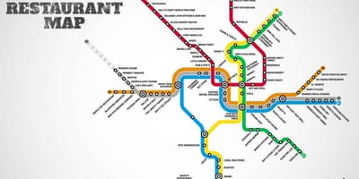 Карта Вашингтона ресторанов постоянного тока 