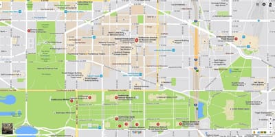 Карта смитсоновские музеи