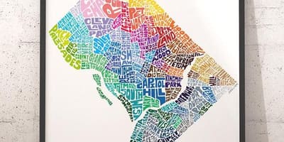 Вашингтон карте искусства