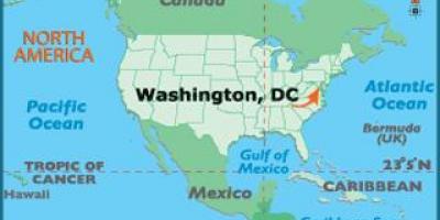 Вашингтон на карте мира