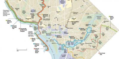 Карта Вашингтона велосипедов