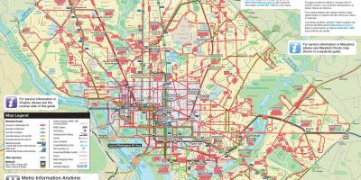 Вашингтон автобусной карте
