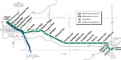 Зеленая линия метро DC карте