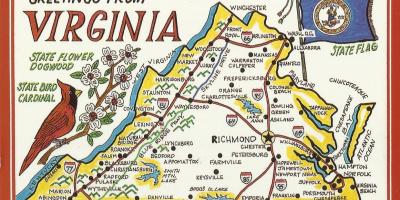 Вашингтон Вирджинии карте