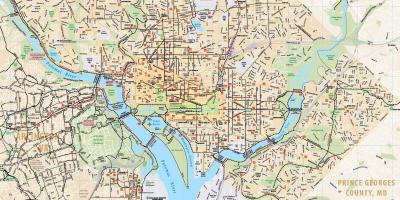 Вашингтон велосипеда карте